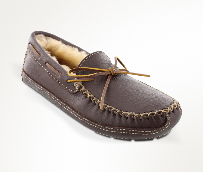 analysere Herske G Sheepskin Lined Moose Slipper - Minnetonka Moccasin - Nokomis Shoes